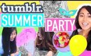 TUMBLR  Summer Party- Cheap Ideas, DIYs & MORE| Paris & Roxy