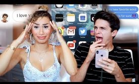 MY CRUSH GOES THROUGH MY PHONE! (nothings off limits) | MyLifeAsEva and Brent Rivera