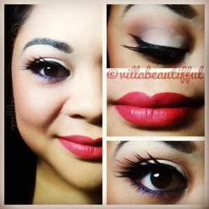MAC Viva Glam 1 with some fierce lashes!