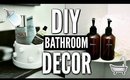 DIY BATHROOM DECOR! How To Decorate For Cheap! 🛁🚿✂💡