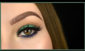 Green & Blue Spring Makeup