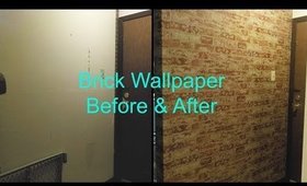 Brick Wallpaper Makeover