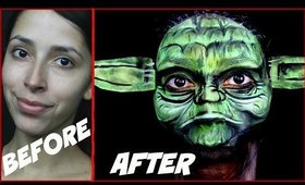 Power of Makeup:Body/Face Painting Star Wars Yoda