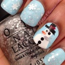Snow nail art