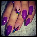 #violet#almondnails