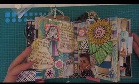 The first Junk Journal I made/Flip Through