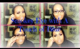 Smokey Eye with A Touch of Blue | Bronxgurl89
