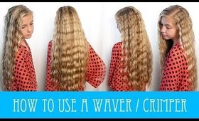 HOW TO USE A WAVER/CRIMPER HOT TOOL! 🔥