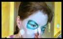 Fancy Sugar Skull half Live makeup tutorial