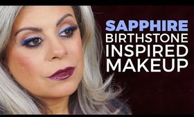 Sapphire Inspired Makeup Look | September Birthstone