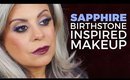 Sapphire Inspired Makeup Look | September Birthstone