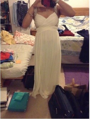 plain a line wedding dress Simple Long Bridal Gown A Line Wedding Dress main image 1