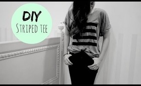 DIY Anthropologie Inspired Striped Tee