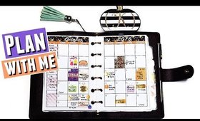 PWM: OCTOBER Monthly Plan With Me | Sew Much Crafting Pocket Planner Inserts Monthly Spread #73