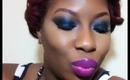 Bombshell Glittery Smokey Eyes With Bold Lips