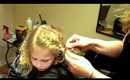 How to do a Flower Girl Bridal Hairstyle: Braided with Flowers and Spiral Curls