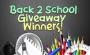 Back 2 School Giveaway Winners! | Claim Your Prize!! | PrettyThingsRock