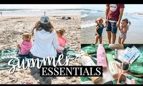 DAY AT THE BEACH! WHAT'S IN MY DIAPER BAG? | Kendra Atkins