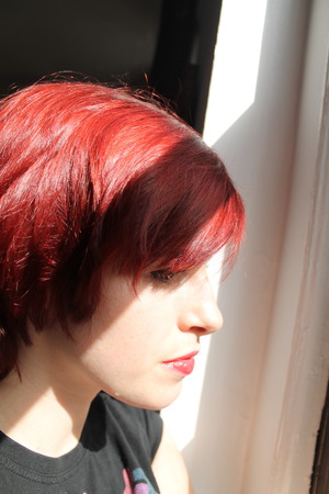 short red hair