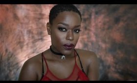 FALL "Classic" VAMPY MAKEUP for DARK SKIN