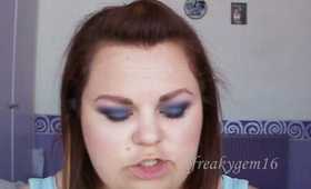 Sky Blue Purple Makeup Tutorial. Dramatic Without The Drama