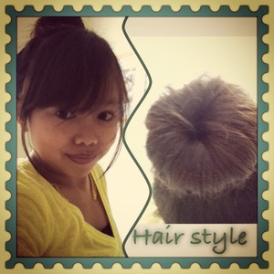 My hair style today