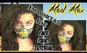 Mad Max: Immortan Joe Face Paint Tutorial (NoBlandMakeup)