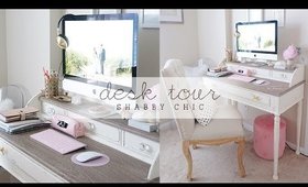 Desk Tour: What's On My Desk? (Shabby Chic, Whites, Pinks) | Charmaine Dulak