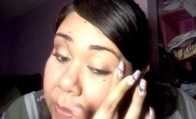 Neutral look with gold and brown