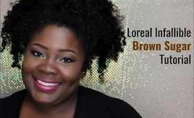 Loreal Infallible Paints Eye Shadow Tutorial "Brown Sugar"