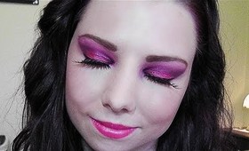 Striking Purple(Black) & Pink Eyeshadow Tutorial