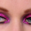 Pink Sparkly smoky eye