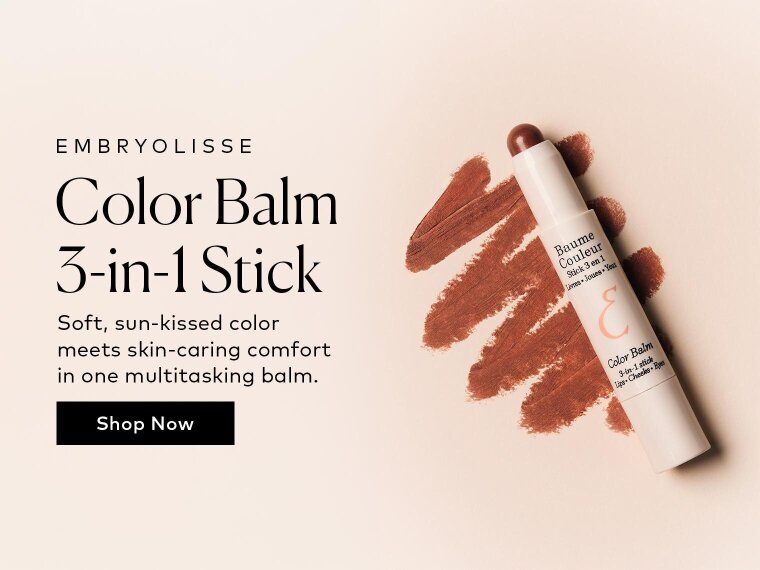 This Embryolisse 3-in-1 Color Balm gives lips, cheeks, and eyes a soft mocha wash that makes skin look fresh, not overdone. Shop it now on Beautylish.com