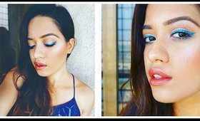 Blue Glittery Eyeliner Tutorial | Faces Stackable Glitter Dust