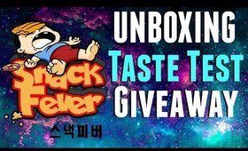 SNACKFEVER UNBOXING // TASTE TEST & GIVEAWAY!