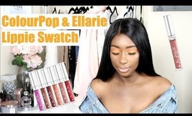 NEW ELLARIE x COLOUPOP LIPPIE TRY ON| BROWN GIRL FRIENDLY