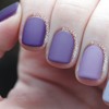 Matte Purple Ombre Nails