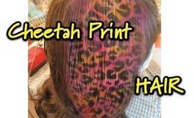 Colorful Cheetah Print Hair