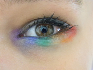 eye makeup I did :D