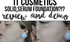 IT Cosmetics Confidence in a Compact SOLID SERUM FOUNDATION First Impressions / demo|