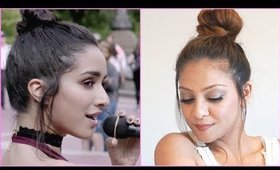 SHRADDHA KAPOOR BUN HAIRSTYLE FROM HALF GIRLFRIEND │ EASY HIGH BUN HAIR STYLE TUTORIAL FOR ANY HAIR!