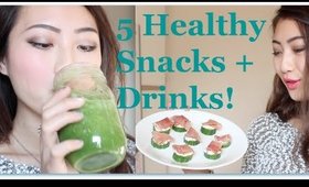 5 Healthy Snack+Drink Ideas!