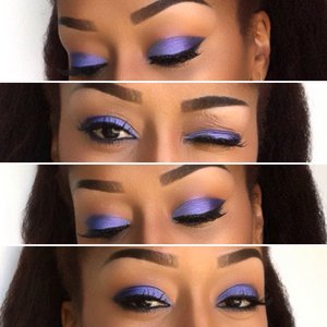 UltraViolet💜 As per usual I began with @simpleskincare protecting lightweight moisturizer, @elfcosmetics Poreless Face Primer. So I always start off filling in my brows to frame my face using @essence_cosmetics brown brow pencil and @maccosmetics eye pencil in Coffee. @nyxcosmetics eyeshadow primer in vivid white @bhcosmetics 4th edition 120 eyeshadow palette and 88 matte color palette , gel eyeliner in Onyx. Used @morphebrushes 94C concealer, @morphebrushes 20CON Palette as my contour and highlight. @maybelline fit foundation in 332 and Illegal length mascara in black. @rubykissescosmetics matte lipstick in Brown Sugar @realtechniques brushes on this entire look. HAIR: I used @yanicareproducts to oil my scalp and moisturize my hair, @cantubeauty coconut curling cream to soften my hair then just finger fluffed my blowout. Enjoy and recreate this look 💋 #maybelline #eyebrows #cantu #undiscovered_muas #maccosmetics #bhcosmetics #nyxcosmetics #nyccosmetics #wingedeyeliner #naturallyshesdope #teamnatural_  #makeup #houstonmua #dallasmua #4chairchicks #benaturallychic #realtechniques #lips #myhaircrush #kinky_chicks1 #wetnwildbeauty #returnofthecurls2 #eyebrows #follow #morphebrushes #selfie #lookoftheday #afropunk #violet #purple #blackradiance #maybelline #mattelipstick #contour #naturalbeauty #mua #makeupaddict 