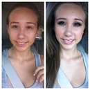 Homecoming Makeup Before&After