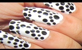 Black Dots nail Tutorial