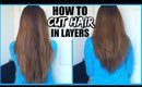 HOW TO CUT YOUR HAIR IN LAYERS AT HOME!│DIY LAYERS IN LONG HAIR│EASY LAYERS HAIR CUTTING TUTORIAL