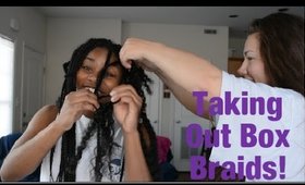 Taking My Box Braids Out | 3 Years Post Big Chop!