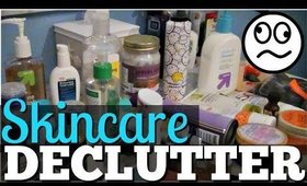 HUGE Skincare Declutter 2018 | Decluttering my Skincare & Bathroom