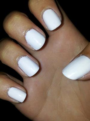 The base for my splatter paint nails.

Wet N' Wild- French White