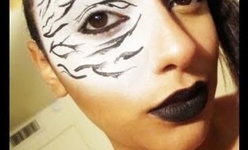 Zebra Print Face Design-Makeup Art